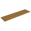 Væghovedgærde 12 pcs Brun 60 x 15 cm Fløjl