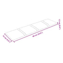 Væghovedgærde 12 pcs Brun 60 x 15 cm Fløjl