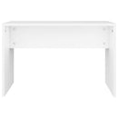 skammel til makeupbord 70x35x45 cm konstrueret træ hvid