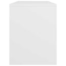 skammel til makeupbord 70x35x45 cm konstrueret træ hvid