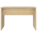 skammel til makeupbord 70x35x45 cm konstrueret træ sonoma-eg