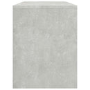 skammel til makeupbord 70x35x45 cm konstrueret træ betongrå