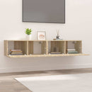 tv-skabe 2 stk. 80x30x30 cm konstrueret træ sonoma-eg
