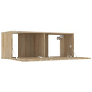tv-skabe 2 stk. 80x30x30 cm konstrueret træ sonoma-eg
