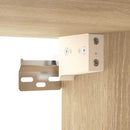 tv-skabe 2 stk. 80x30x30 cm konstrueret træ sonoma-eg