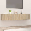 tv-skabe 2 stk. 80x30x30 cm konstrueret træ sonoma-eg
