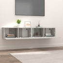 tv-skabe 2 stk. 80x30x30 cm konstrueret træ betongrå