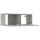 tv-skabe 2 stk. 80x30x30 cm konstrueret træ betongrå