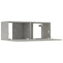 tv-skabe 2 stk. 80x30x30 cm konstrueret træ betongrå