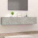 tv-skabe 2 stk. 80x30x30 cm konstrueret træ betongrå