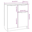 skænk 60x30x70 cm konstrueret træ sonoma-eg