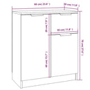 skænk 60x30x70 cm konstrueret træ sonoma-eg