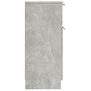 skænk 30x30x70 cm konstrueret træ betongrå