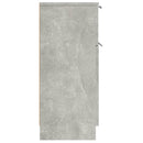 skænke 2 stk. 30x30x70 cm konstrueret træ betongrå