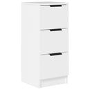 skænk 30x30x70 cm konstrueret træ hvid