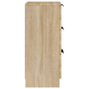 skænke 2 stk. 30x30x70 cm konstrueret træ sonoma-eg