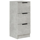 skænk 30x30x70 cm konstrueret træ betongrå