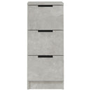 skænk 30x30x70 cm konstrueret træ betongrå