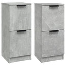 skænke 2 stk. 30x30x70 cm konstrueret træ betongrå