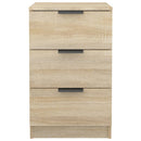 sengeborde 2 stk. 40x36x65 cm sonoma-eg