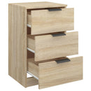 sengeborde 2 stk. 40x36x65 cm sonoma-eg