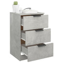 sengebord 40x36x65 cm betongrå