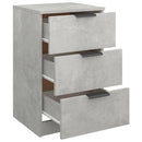sengebord 40x36x65 cm betongrå