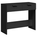 konsolbord 90x36x75 cm konstrueret træ sort