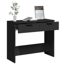 konsolbord 90x36x75 cm konstrueret træ sort