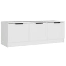 tv-bord 102x35x36,5 cm konstrueret træ hvid