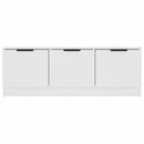 tv-bord 102x35x36,5 cm konstrueret træ hvid