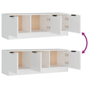 tv-bord 102x35x36,5 cm konstrueret træ hvid