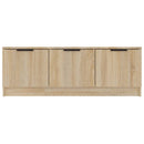 tv-bord 102x35x36,5 cm konstrueret træ sonoma-eg
