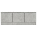 tv-bord 102x35x36,5 cm konstrueret træ betongrå