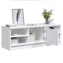 tv-bord 102x35,5x36,5 cm konstrueret træ hvid