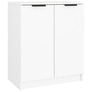 skoskab 59x35x70 cm konstrueret træ hvid