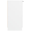 skoskab 59x35x70 cm konstrueret træ hvid
