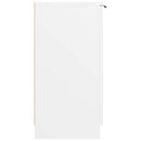 skoskab 59x35x70 cm konstrueret træ hvid