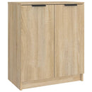 skoskab 59x35x70 cm konstrueret træ sonoma-eg
