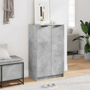 skoskab 59x35x100,5 cm konstrueret træ betongrå
