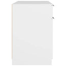 skrivebord 100x50x75 cm konstrueret træ hvid