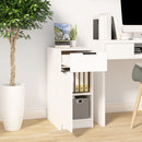 skrivebord 33,5x50x75 cm konstrueret træ hvid