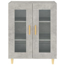 skænk 69,5x34x90 cm konstrueret træ betongrå