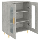 skænk 69,5x34x90 cm konstrueret træ betongrå
