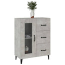 skænk 69,5x34x90 cm konstrueret træ betongrå