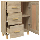 skænk 69,5x34x90 cm konstrueret træ sonoma-eg
