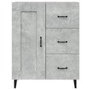skænk 69,5x34x90 cm konstrueret træ betongrå