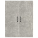 vægskab 69,5x34x90 cm konstrueret træ betongrå