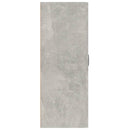 vægskab 69,5x34x90 cm konstrueret træ betongrå
