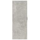 vægskab 69,5x34x90 cm konstrueret træ betongrå
